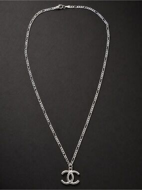 Hand-Assembled 925 Stamped Silver Figaro Chain Pendant Necklace | 18”